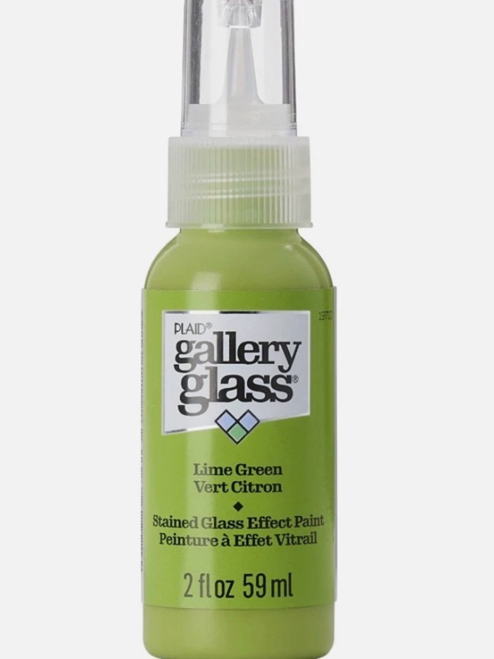 FolkArt Gallery Glass Lime Green Stained Glass Effect Paint - 2 fl oz
